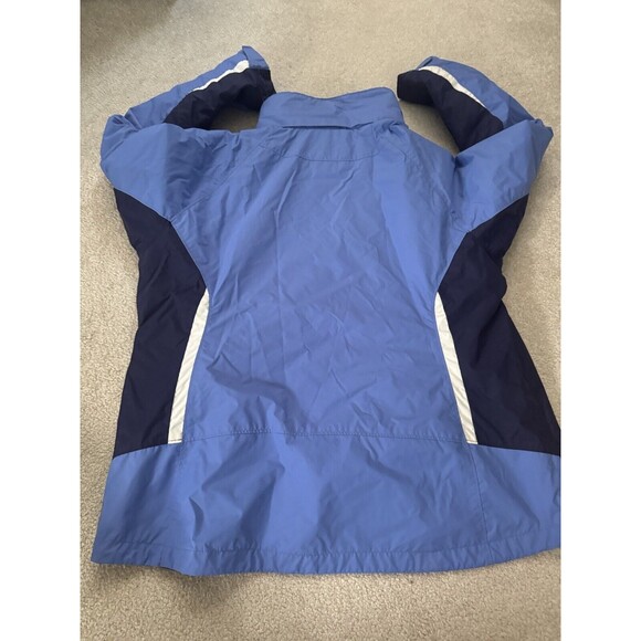 Columbia Interchange Jacket Women’s Plus Size 1X blue/white Fleece Lined - Picture 2 of 14